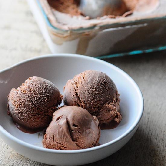 Chocolate Ice Cream-No Eggs