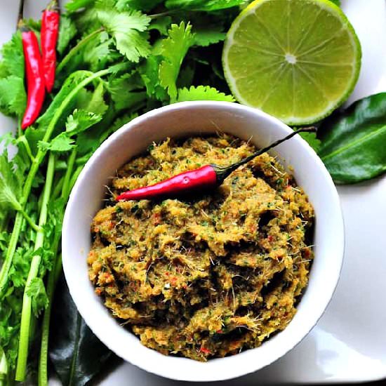 Vegetarian Thai Green Chilli Paste