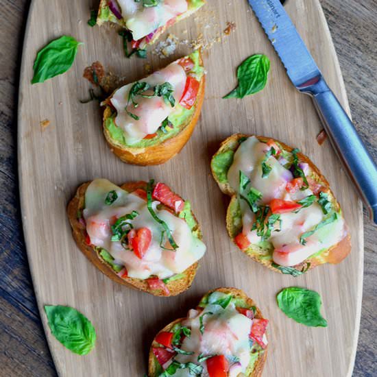 Italan Bruschetta Avocado Melts