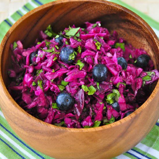 Blueberry Lavender Coleslaw