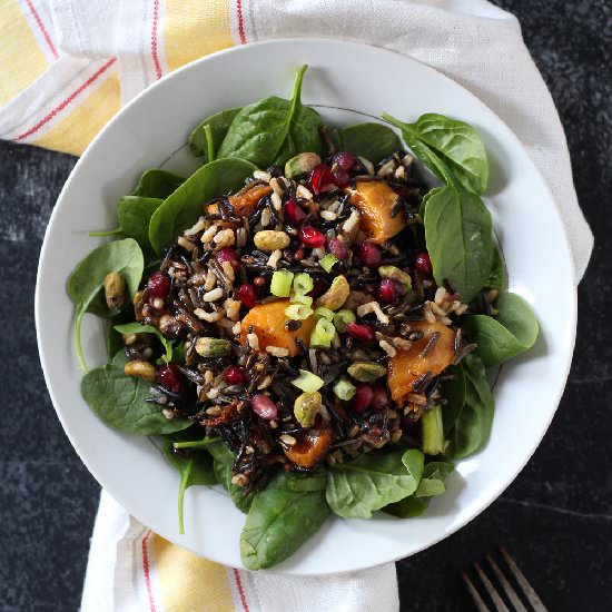 Wild Rice Salad w/ Roasted Squash