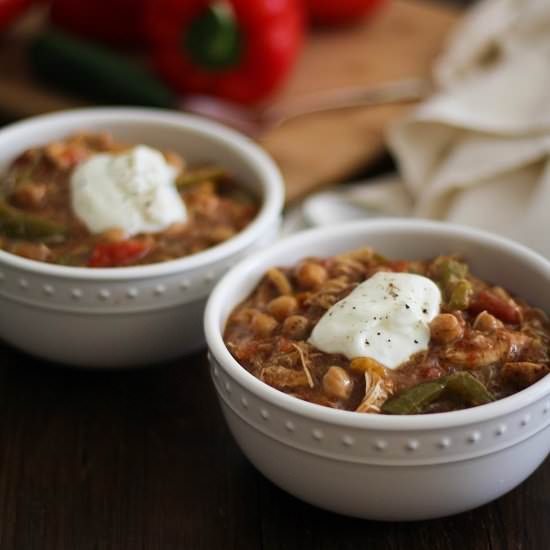 Shredded Chicken Chili