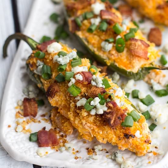 Buffalo Chicken Jalapeno Poppers.