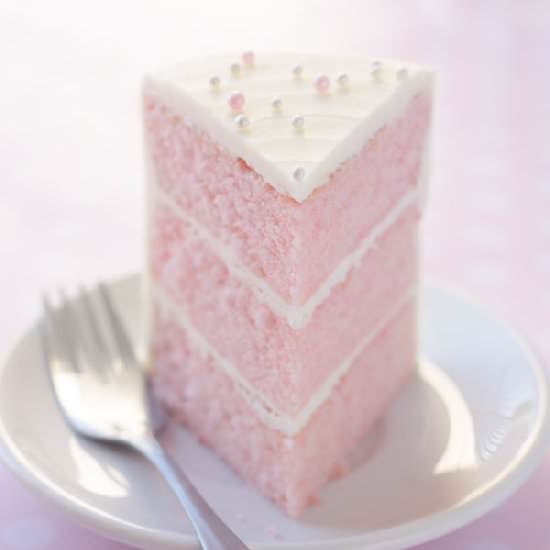 Pink Almond Party Cake