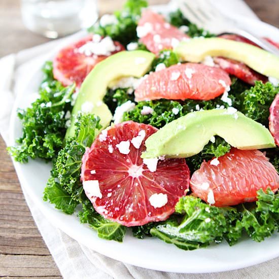 Kale Salad with Citrus & Avocado