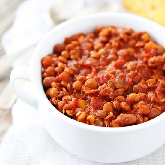 Slow Cooker Lentil Chili
