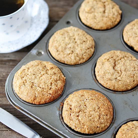 Whole Wheat Banana Muffins
