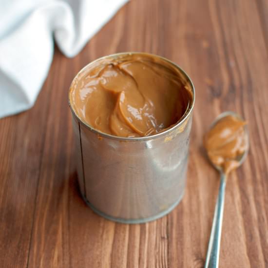 Dulce de Leche Made in an Open Can