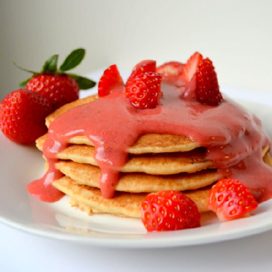 Pancakes with Homemade Syrup