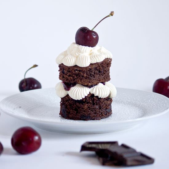 Black Forest Brownie Stacks