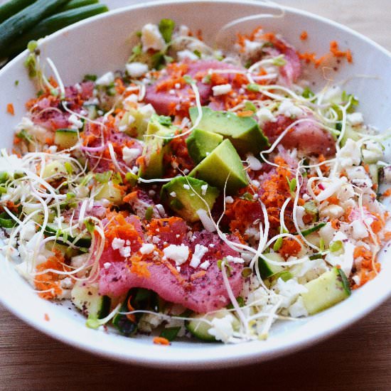 Sushi Bowl with Cauliflower Rice