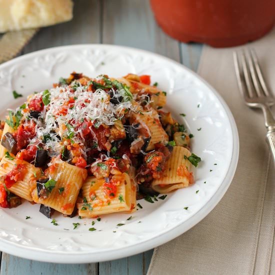 Eggplant Parmesan Pasta