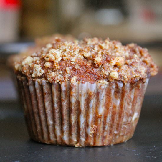 Apple Butter Crumble Muffins