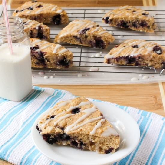 Healthier Blueberry Lemon Scones