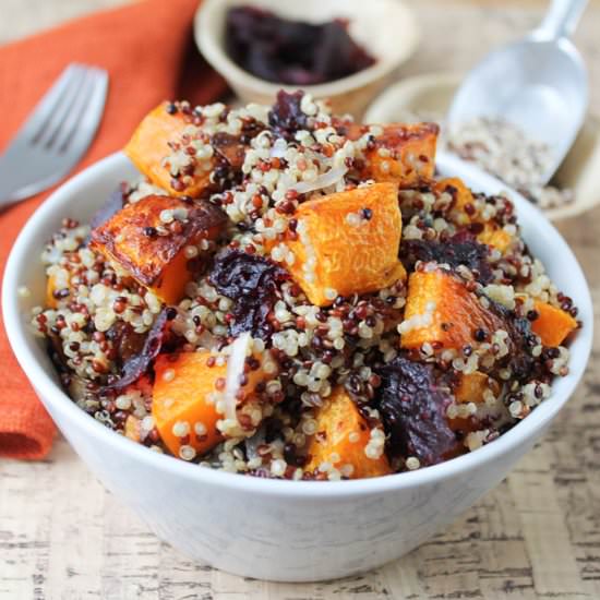 Spicy Butternut Squash with Quinoa