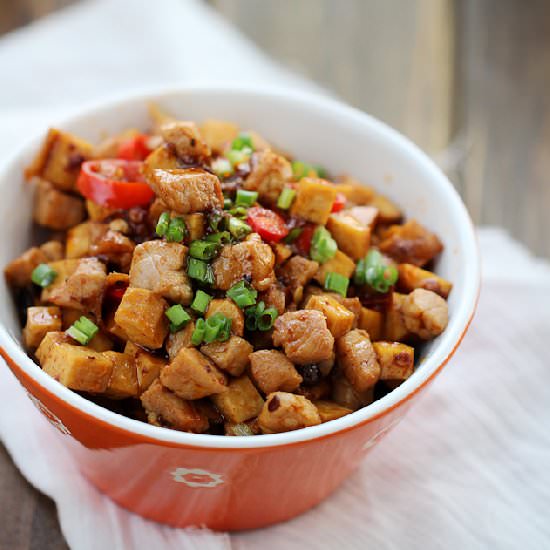 Pork with Dried Tofu Stir-Fry