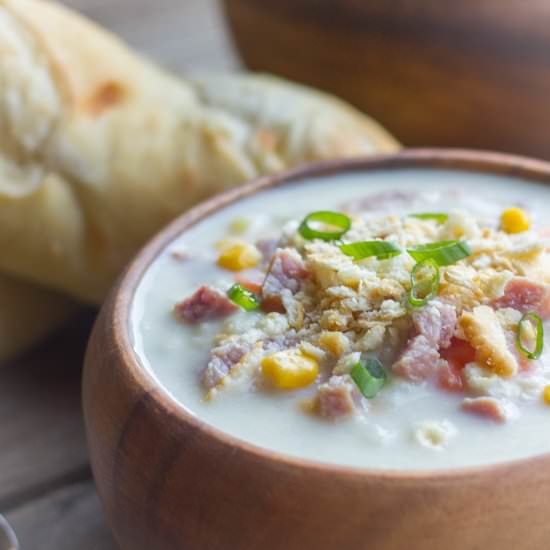 Creamy Potato Soup With Ham