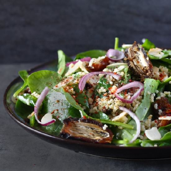 Spinach Salad with Dates & Almonds