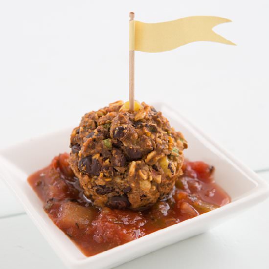 Spicy Black Bean Meatballs