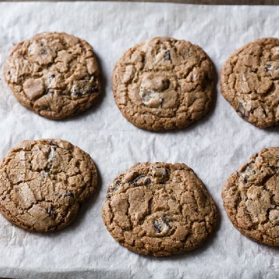 Whole Wheat Chocolate Chip Cookies