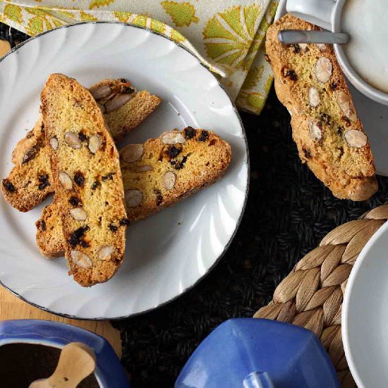 Almond, Citrus & Currant Biscotti