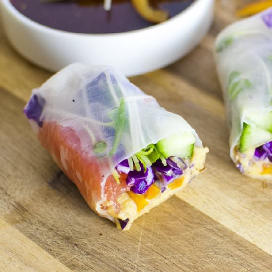 Spicy Wasabi Grapefruit Veggie Roll