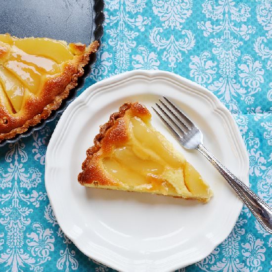 Whiskey Pear Tart