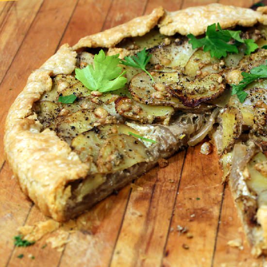 Potato Tart with Caramelized Onion