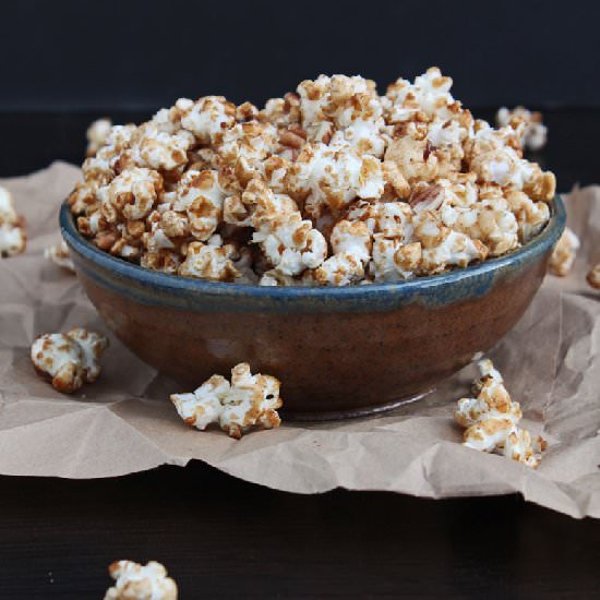 Maple Cinnamon Pecan Popcorn