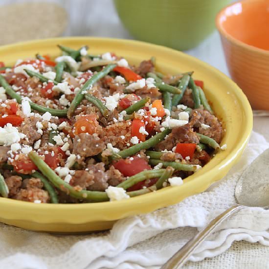 Quinoa Sausage Bake
