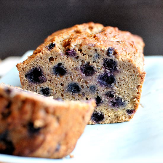 Vegan Blueberry Banana Bread