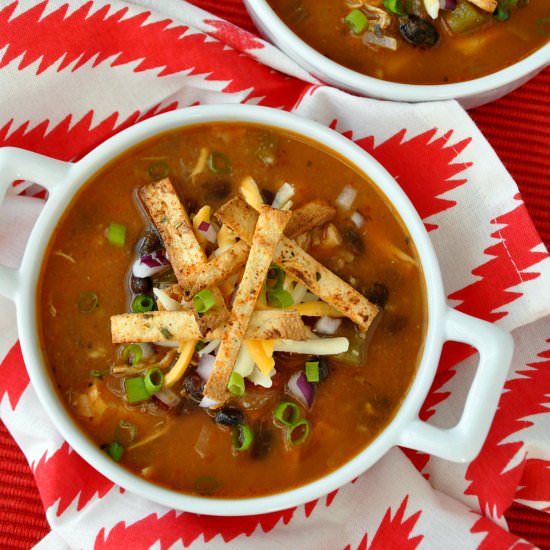 Slow Cooker Tortilla Soup