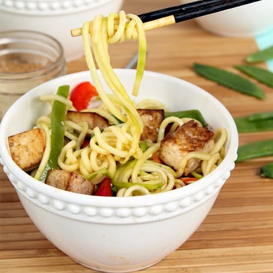 Miso Ponzu Zucchini Noodles