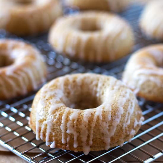 Cinnamon Baked Doughnuts with Vanilla