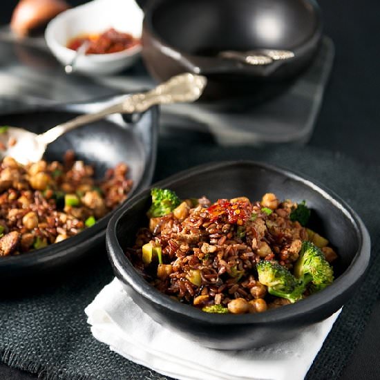 Sausage, Chickpea & Veggie Stir Fry