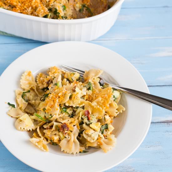 Chicken Florentine Artichoke Bake