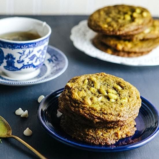 Matcha & White Chocolate Cookies