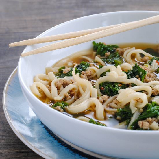 Spicy Pork & Mustard Green Soup