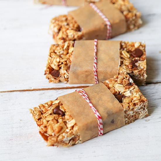 Coconut Almond Granola Bars