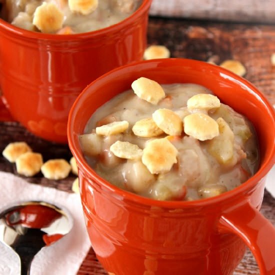 Midwestern Clam and Shrimp Chowder