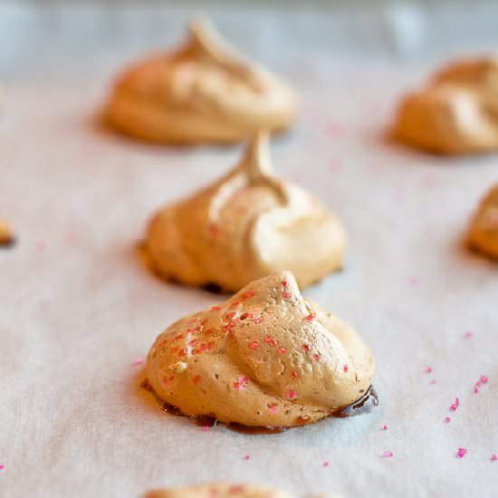 Strawberry Rhubarb Meringues