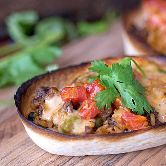 Ground Beef Spanish Rice Bowls