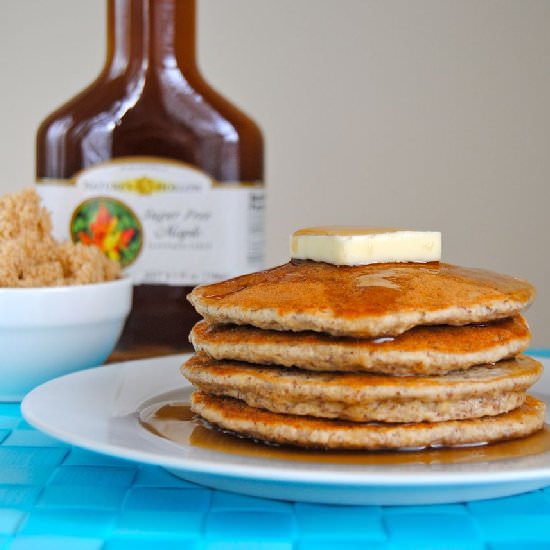 Brown Sugar Oatmeal Pancakes