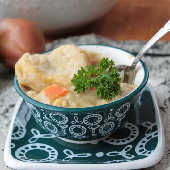 Chicken Stew with Biscuits