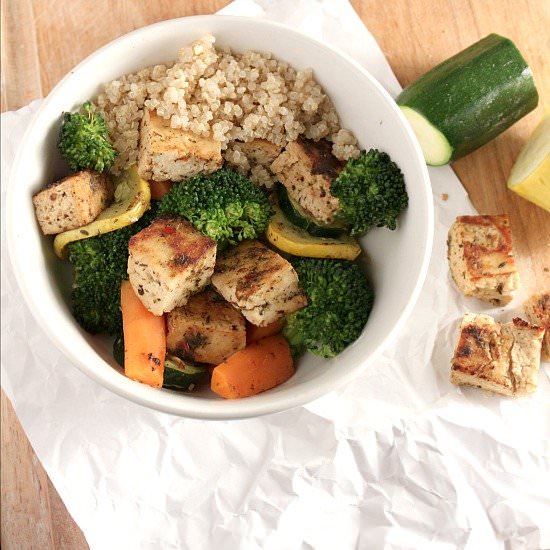 Marinated Tofu & Vegetable Bowls