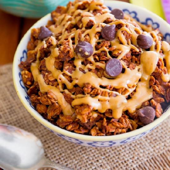 Peanut Butter Chocolate Granola