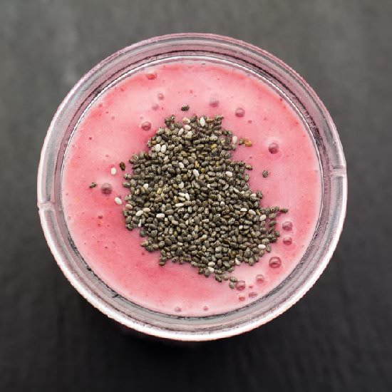 Strawberry Pear Almond Smoothie