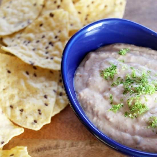 Refried Bean Hummus {Vegan}
