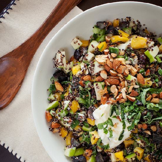 Black Quinoa Chopped Salad