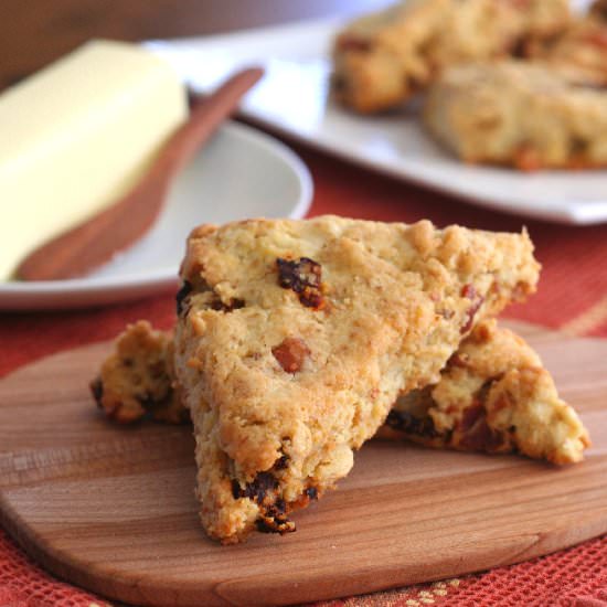Bacon Tomato & Cheddar Scones